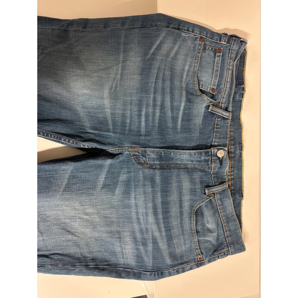 Levis Blue Denim Jeans Mens 38x32 Medium Wash